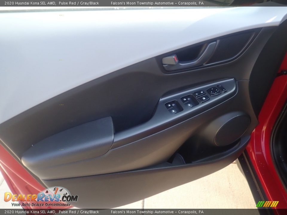 2020 Hyundai Kona SEL AWD Pulse Red / Gray/Black Photo #20