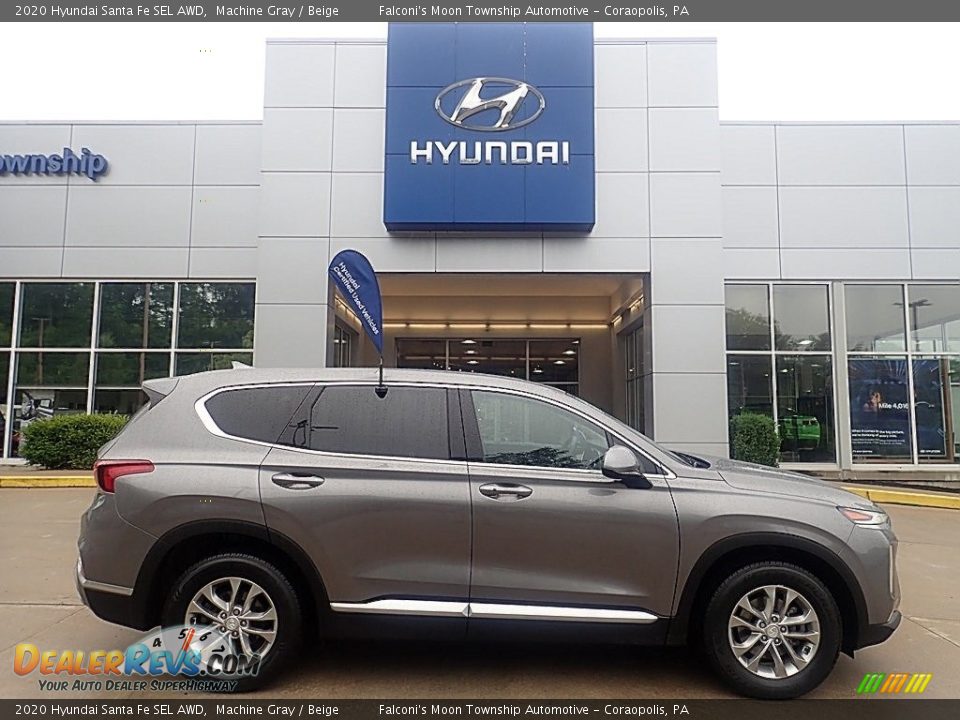 2020 Hyundai Santa Fe SEL AWD Machine Gray / Beige Photo #1