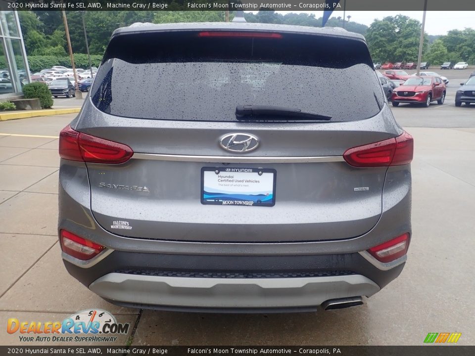 2020 Hyundai Santa Fe SEL AWD Machine Gray / Beige Photo #3