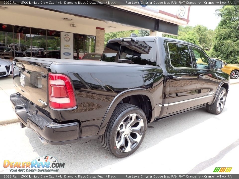 2022 Ram 1500 Limited Crew Cab 4x4 Diamond Black Crystal Pearl / Black Photo #8