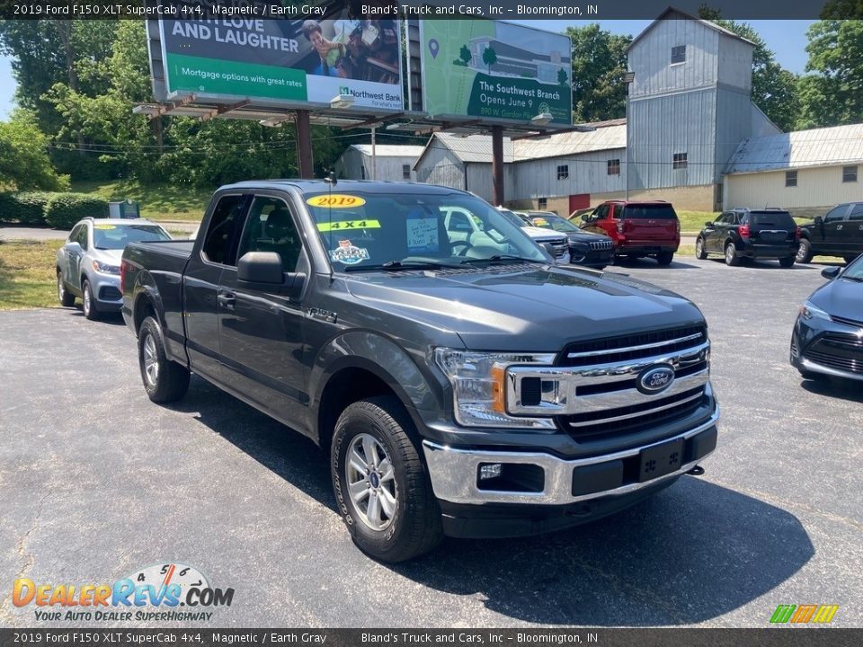 2019 Ford F150 XLT SuperCab 4x4 Magnetic / Earth Gray Photo #6