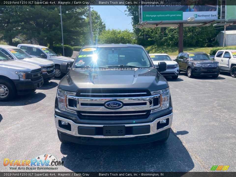 2019 Ford F150 XLT SuperCab 4x4 Magnetic / Earth Gray Photo #7