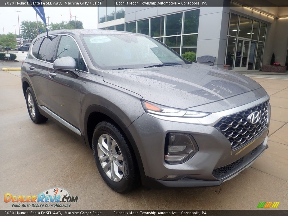 2020 Hyundai Santa Fe SEL AWD Machine Gray / Beige Photo #9