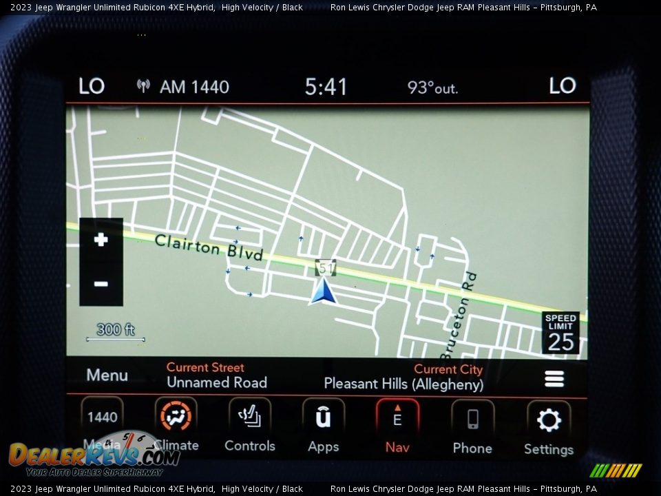 Navigation of 2023 Jeep Wrangler Unlimited Rubicon 4XE Hybrid Photo #18
