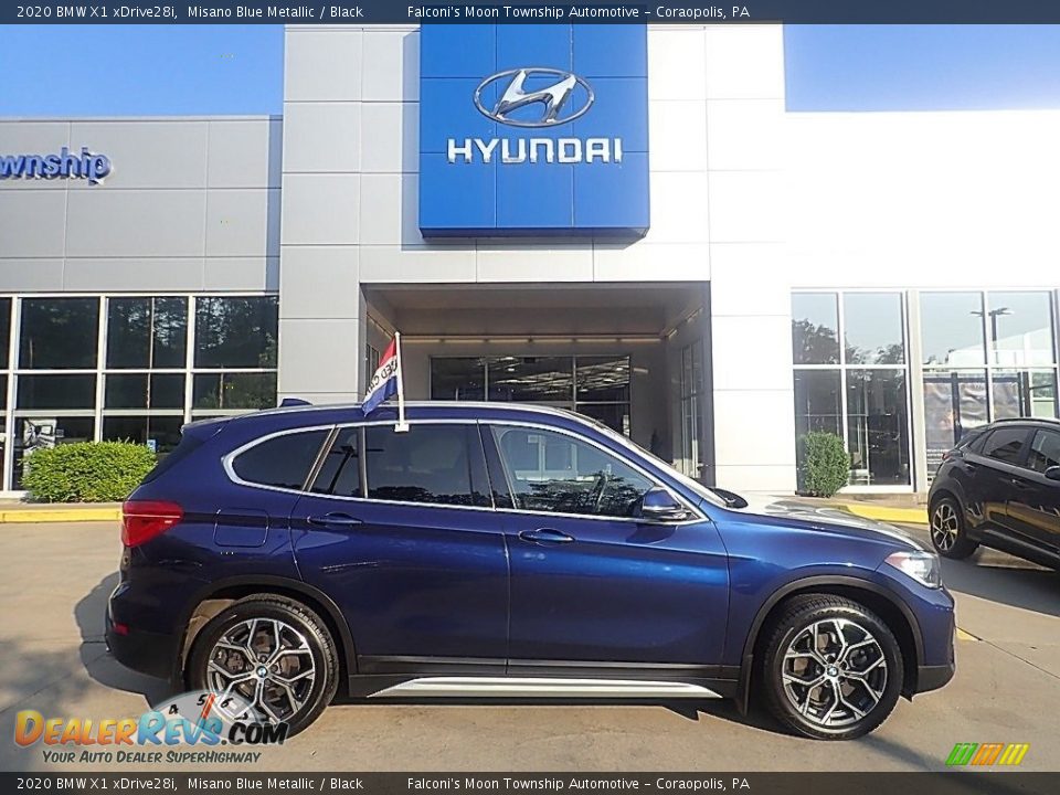 2020 BMW X1 xDrive28i Misano Blue Metallic / Black Photo #1