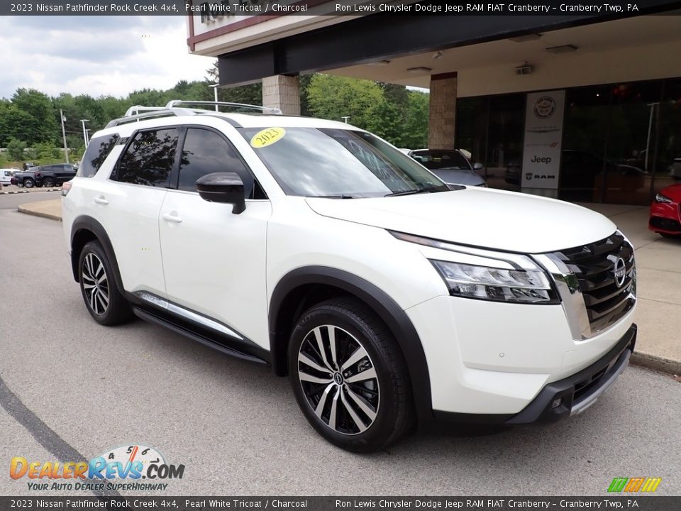 Pearl White Tricoat 2023 Nissan Pathfinder Rock Creek 4x4 Photo #8