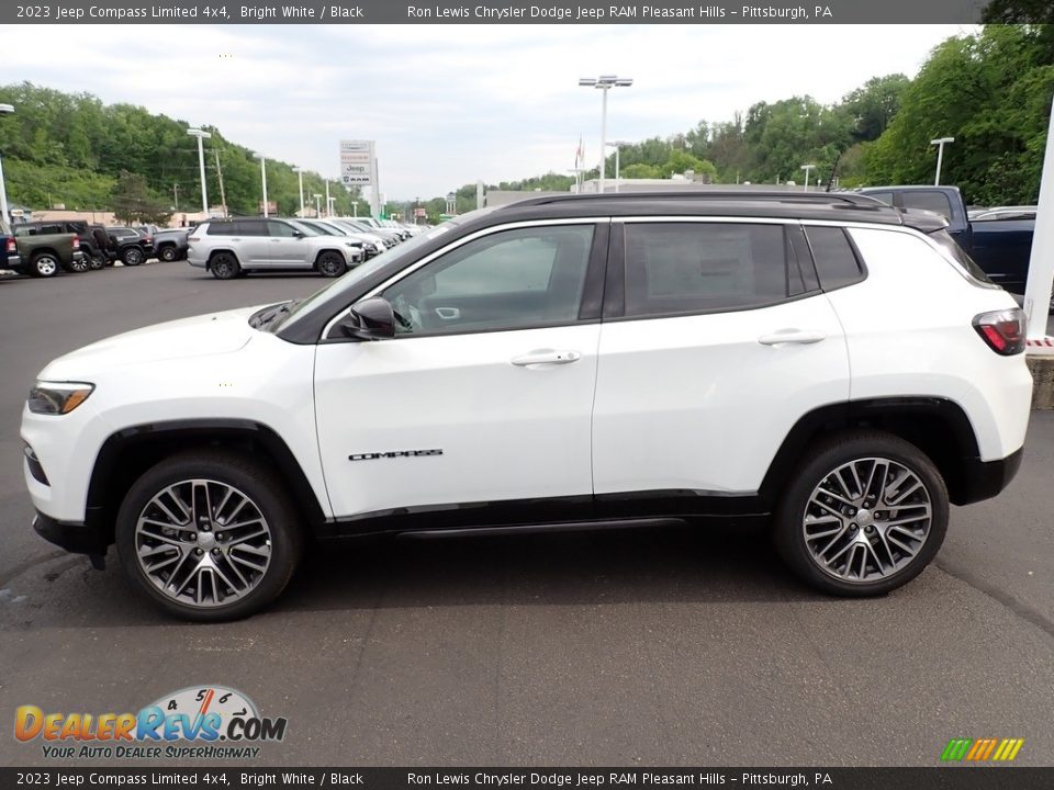 Bright White 2023 Jeep Compass Limited 4x4 Photo #2