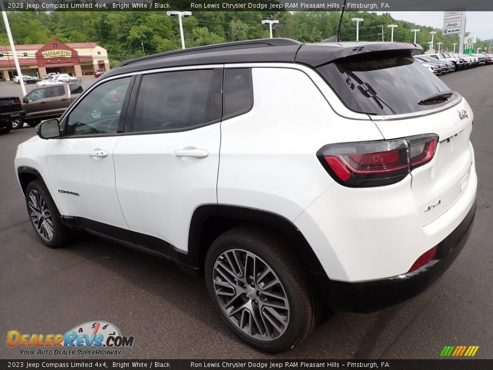 2023 Jeep Compass Limited 4x4 Bright White / Black Photo #3