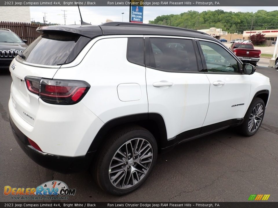 2023 Jeep Compass Limited 4x4 Bright White / Black Photo #6