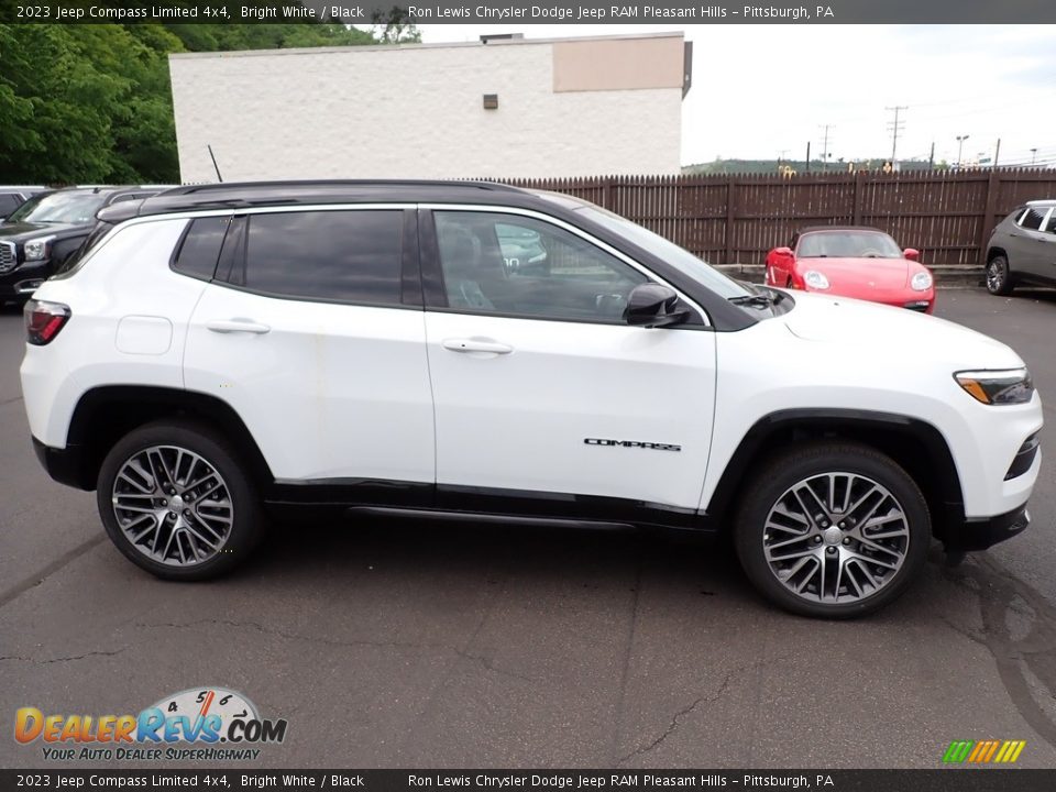 Bright White 2023 Jeep Compass Limited 4x4 Photo #7