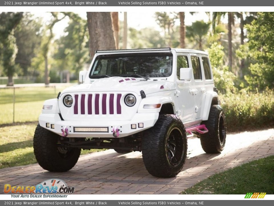 2021 Jeep Wrangler Unlimited Sport 4x4 Bright White / Black Photo #1