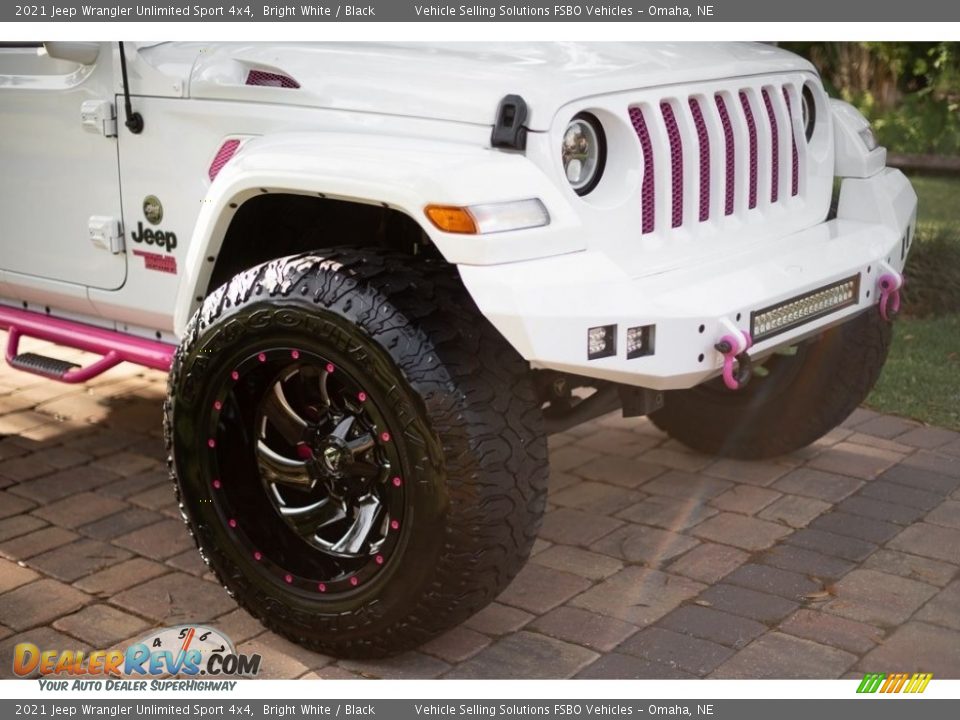 2021 Jeep Wrangler Unlimited Sport 4x4 Bright White / Black Photo #12