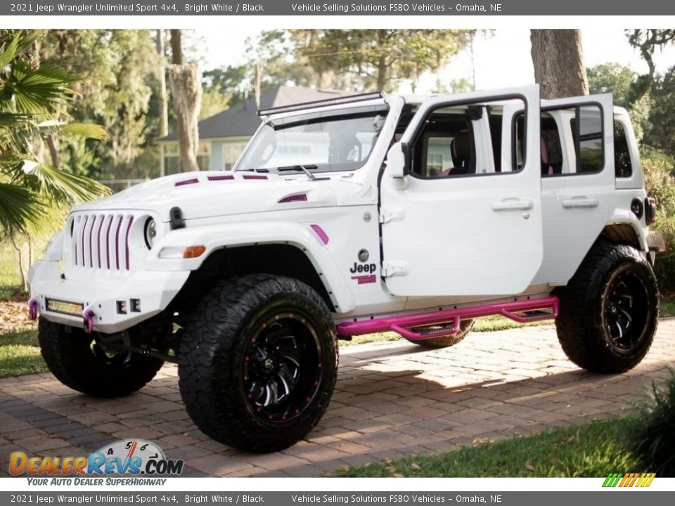 2021 Jeep Wrangler Unlimited Sport 4x4 Bright White / Black Photo #15