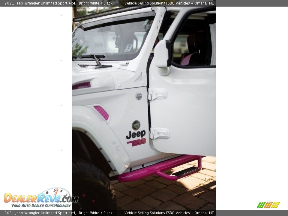2021 Jeep Wrangler Unlimited Sport 4x4 Bright White / Black Photo #16