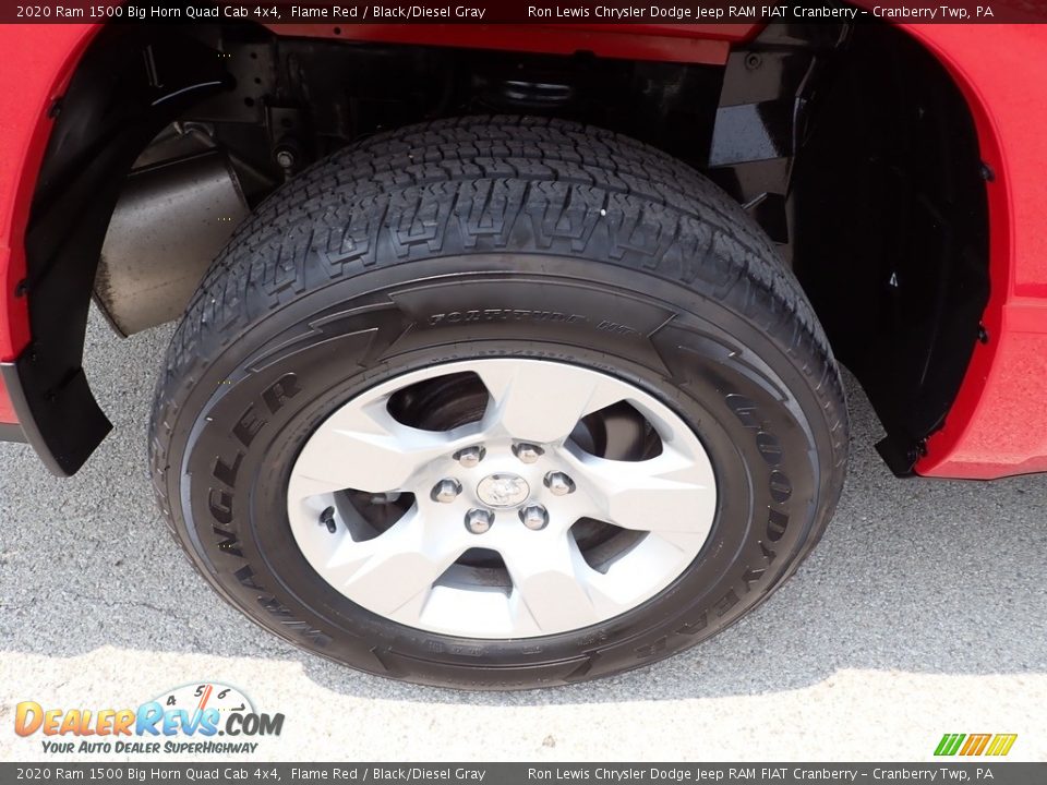 2020 Ram 1500 Big Horn Quad Cab 4x4 Flame Red / Black/Diesel Gray Photo #9