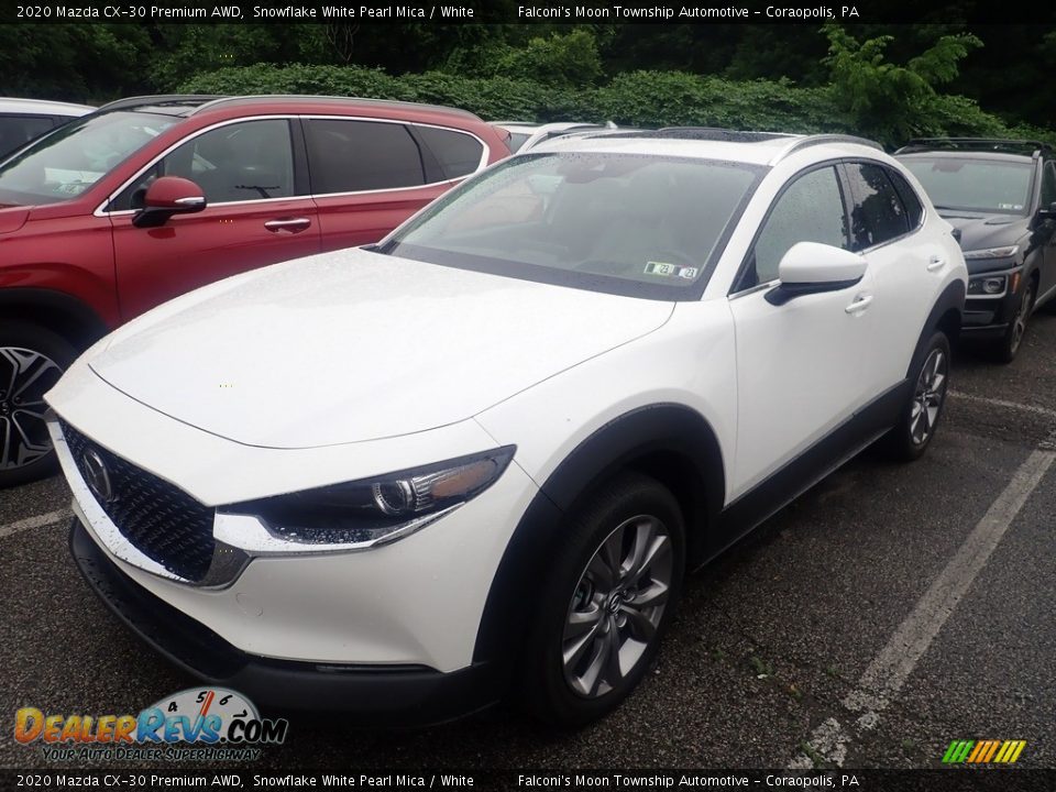 2020 Mazda CX-30 Premium AWD Snowflake White Pearl Mica / White Photo #1