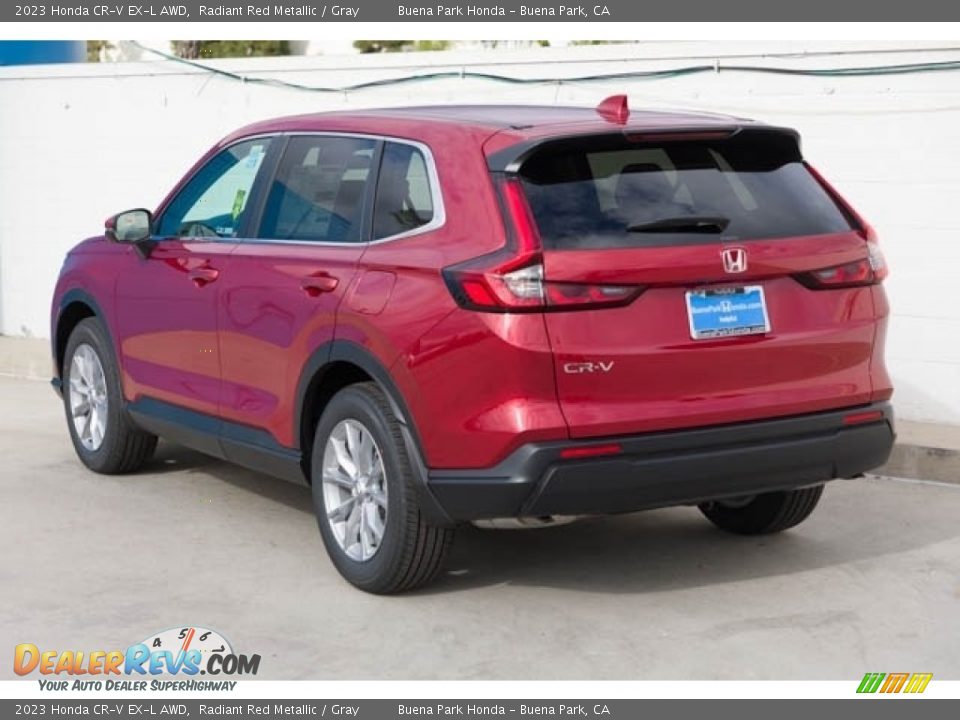 2023 Honda CR-V EX-L AWD Radiant Red Metallic / Gray Photo #2