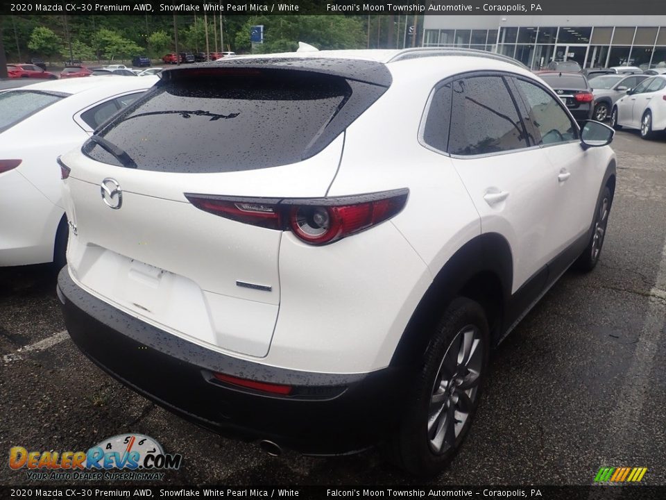 2020 Mazda CX-30 Premium AWD Snowflake White Pearl Mica / White Photo #3