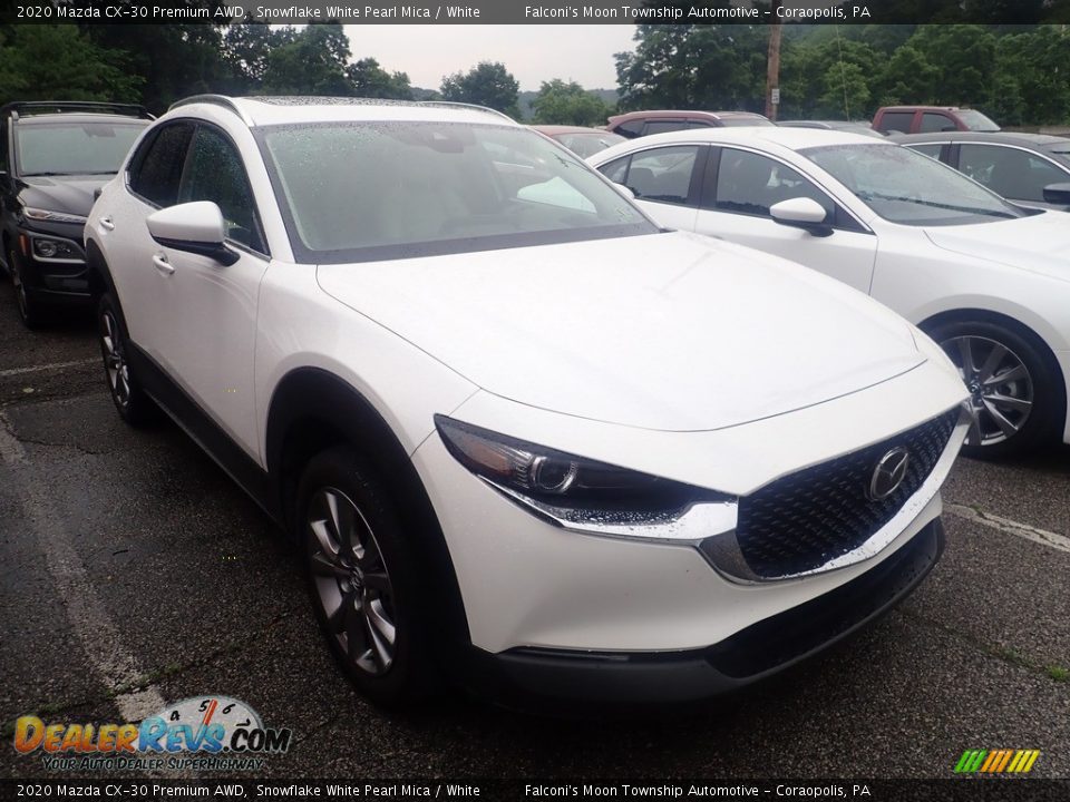 2020 Mazda CX-30 Premium AWD Snowflake White Pearl Mica / White Photo #4