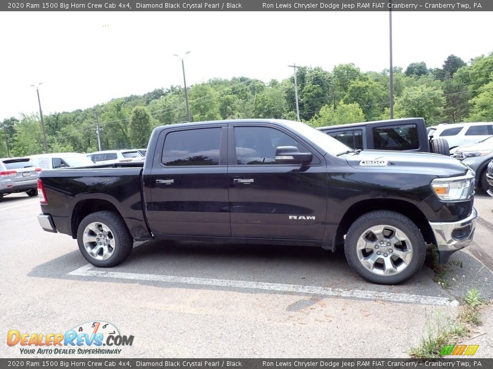 2020 Ram 1500 Big Horn Crew Cab 4x4 Diamond Black Crystal Pearl / Black Photo #2