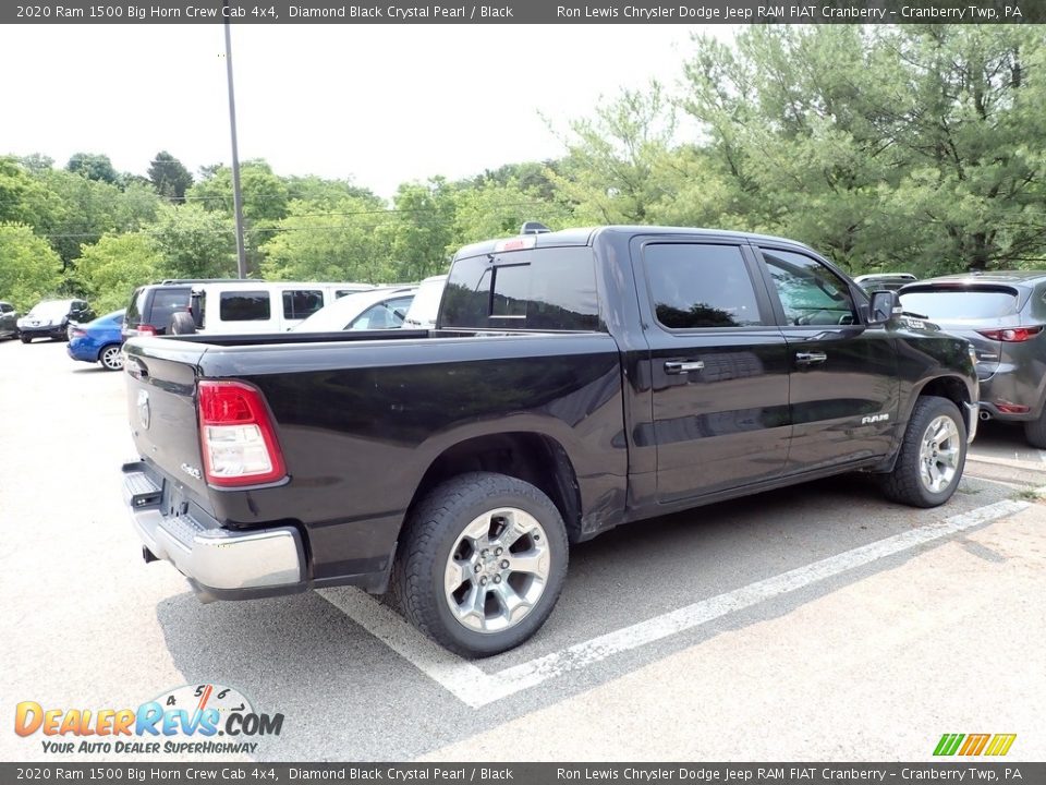 2020 Ram 1500 Big Horn Crew Cab 4x4 Diamond Black Crystal Pearl / Black Photo #3