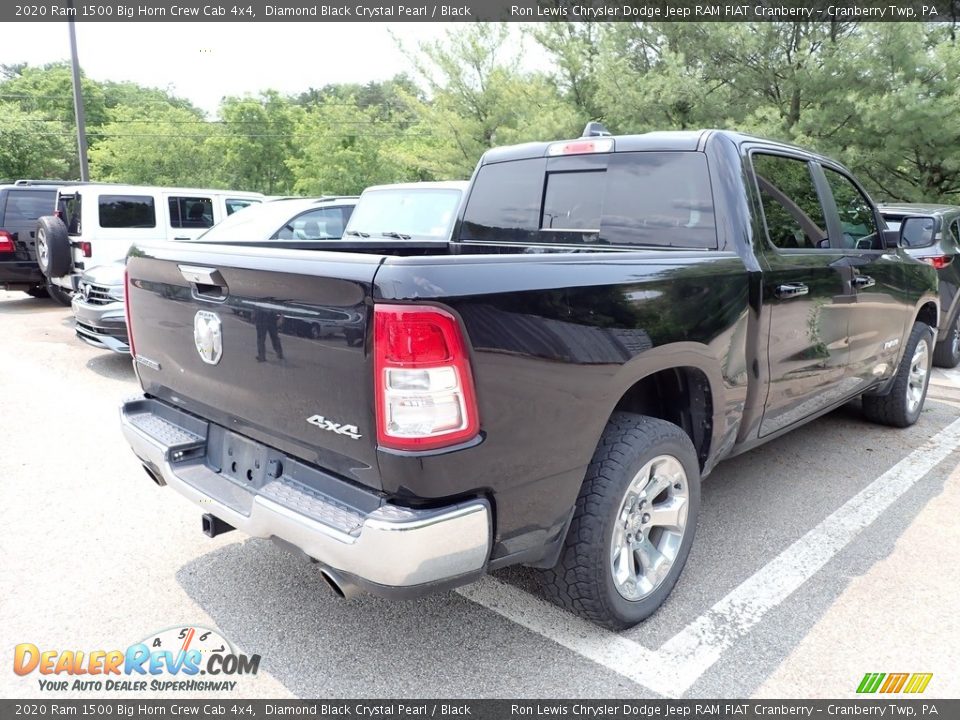 2020 Ram 1500 Big Horn Crew Cab 4x4 Diamond Black Crystal Pearl / Black Photo #4