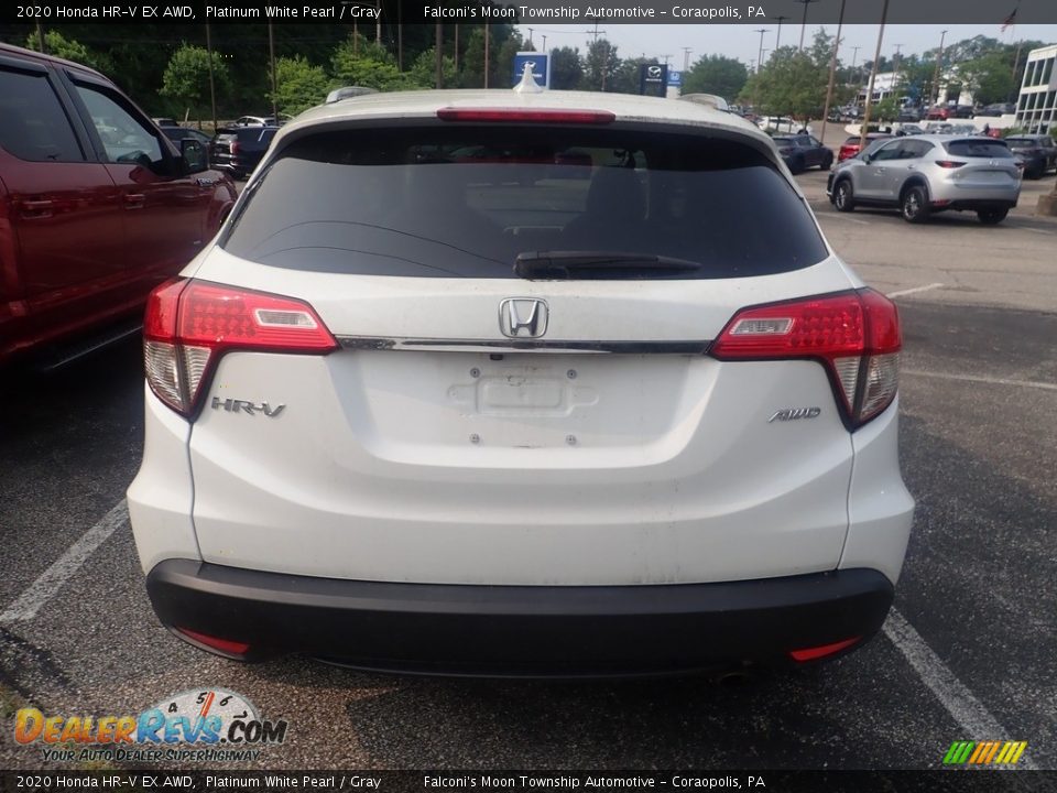 2020 Honda HR-V EX AWD Platinum White Pearl / Gray Photo #3