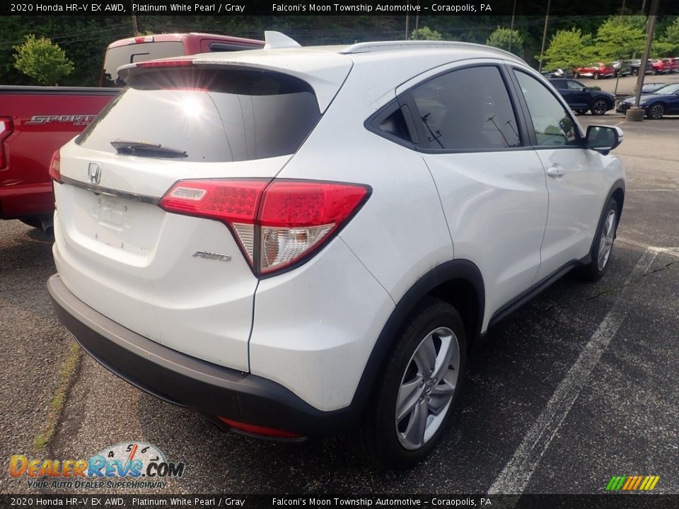 2020 Honda HR-V EX AWD Platinum White Pearl / Gray Photo #4