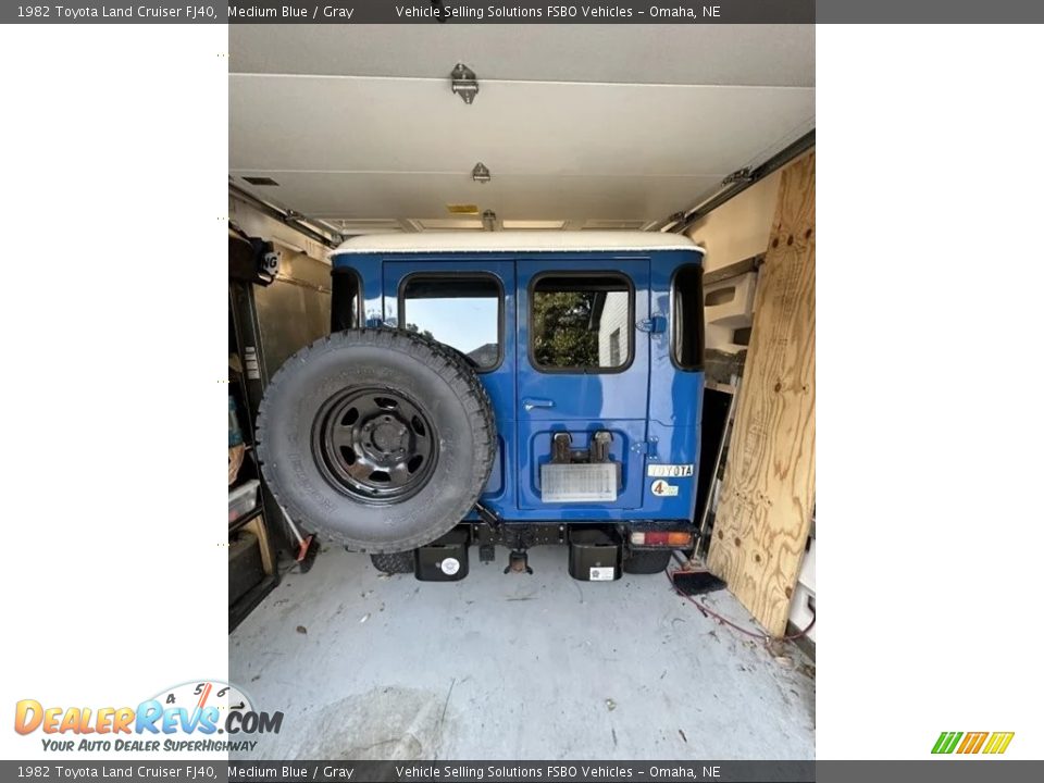 1982 Toyota Land Cruiser FJ40 Medium Blue / Gray Photo #29