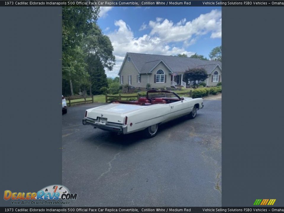 Cotillion White 1973 Cadillac Eldorado Indianapolis 500 Official Pace Car Replica Convertible Photo #3