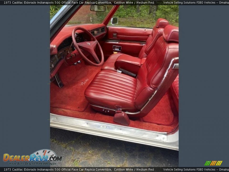 Front Seat of 1973 Cadillac Eldorado Indianapolis 500 Official Pace Car Replica Convertible Photo #4