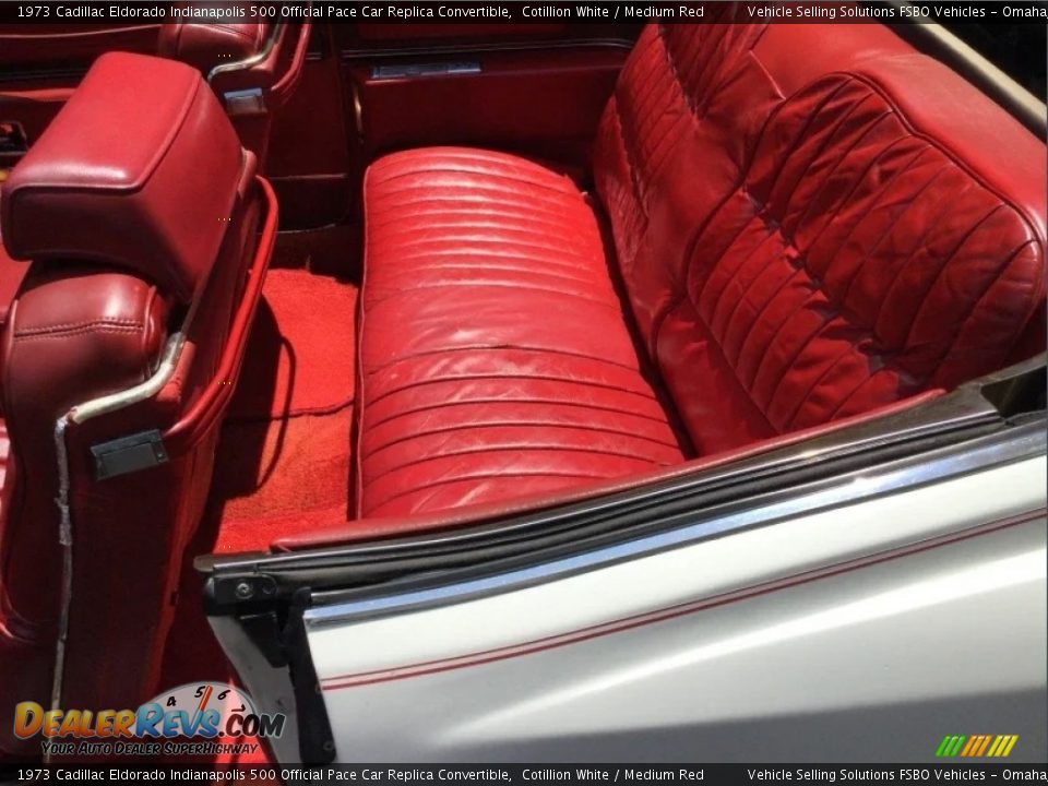 Rear Seat of 1973 Cadillac Eldorado Indianapolis 500 Official Pace Car Replica Convertible Photo #6