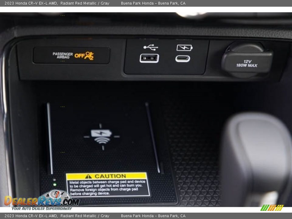 2023 Honda CR-V EX-L AWD Radiant Red Metallic / Gray Photo #22