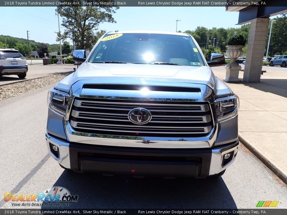 2018 Toyota Tundra Limited CrewMax 4x4 Silver Sky Metallic / Black Photo #3