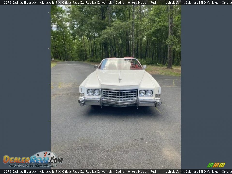 1973 Cadillac Eldorado Indianapolis 500 Official Pace Car Replica Convertible Cotillion White / Medium Red Photo #10