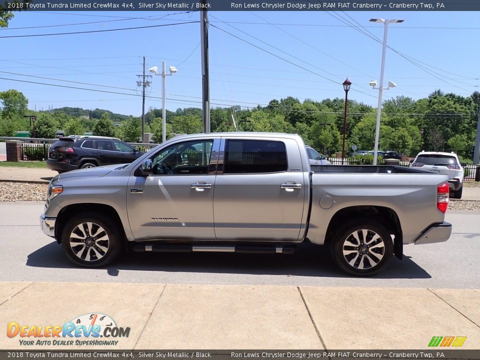 2018 Toyota Tundra Limited CrewMax 4x4 Silver Sky Metallic / Black Photo #5