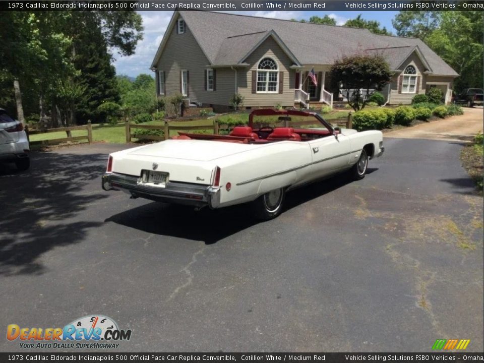 Cotillion White 1973 Cadillac Eldorado Indianapolis 500 Official Pace Car Replica Convertible Photo #12