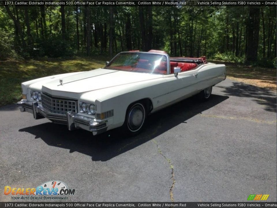 Cotillion White 1973 Cadillac Eldorado Indianapolis 500 Official Pace Car Replica Convertible Photo #13