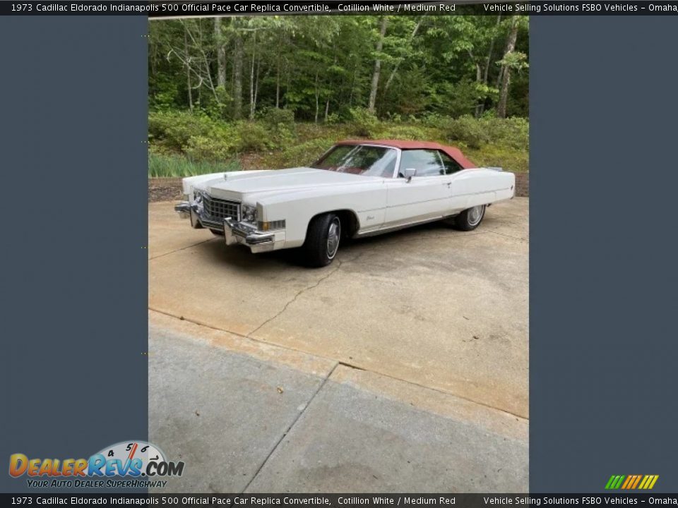 Cotillion White 1973 Cadillac Eldorado Indianapolis 500 Official Pace Car Replica Convertible Photo #17