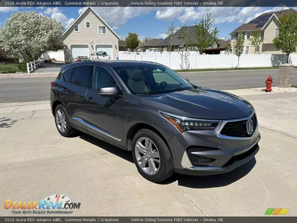 2019 Acura RDX Advance AWD Gunmetal Metallic / Graystone Photo #2