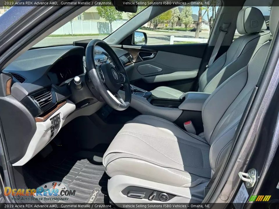 2019 Acura RDX Advance AWD Gunmetal Metallic / Graystone Photo #6