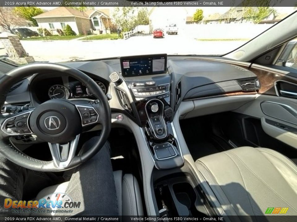 2019 Acura RDX Advance AWD Gunmetal Metallic / Graystone Photo #7