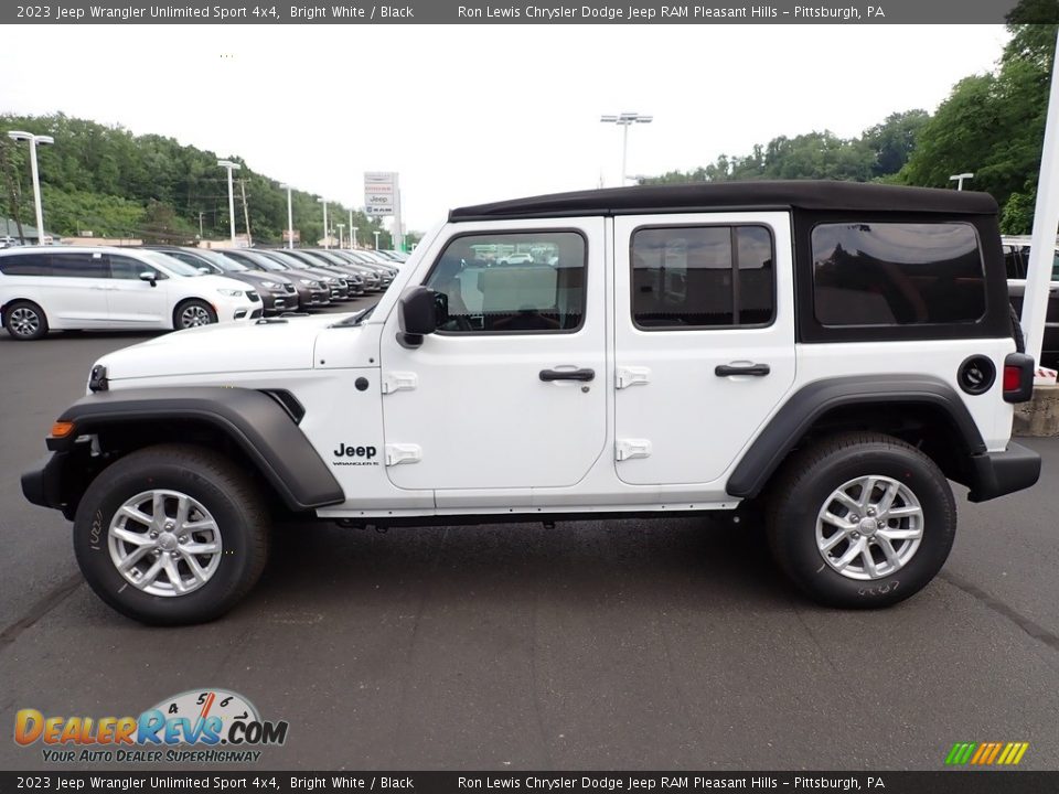 Bright White 2023 Jeep Wrangler Unlimited Sport 4x4 Photo #2