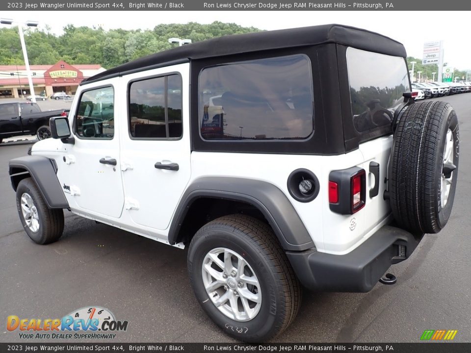 2023 Jeep Wrangler Unlimited Sport 4x4 Bright White / Black Photo #3