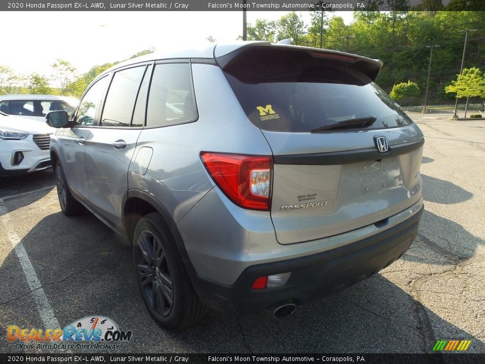 2020 Honda Passport EX-L AWD Lunar Silver Metallic / Gray Photo #2