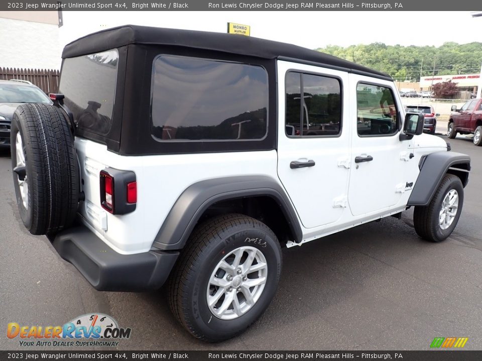 2023 Jeep Wrangler Unlimited Sport 4x4 Bright White / Black Photo #6