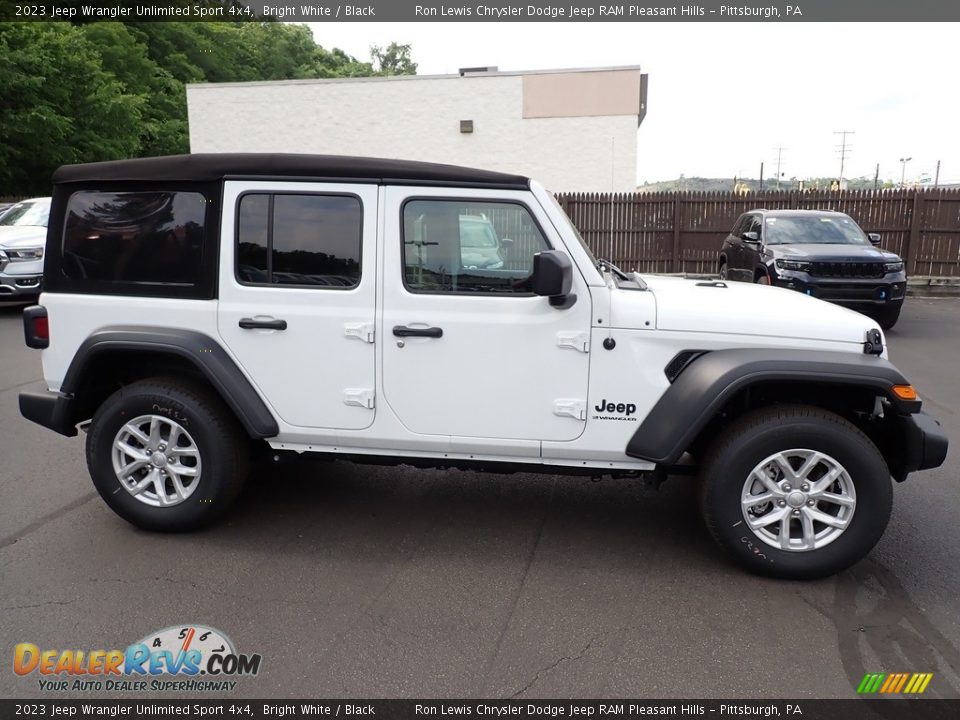 2023 Jeep Wrangler Unlimited Sport 4x4 Bright White / Black Photo #7