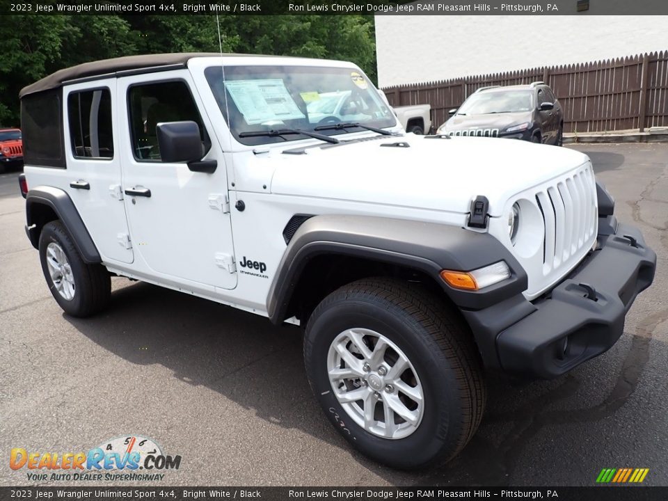 2023 Jeep Wrangler Unlimited Sport 4x4 Bright White / Black Photo #8