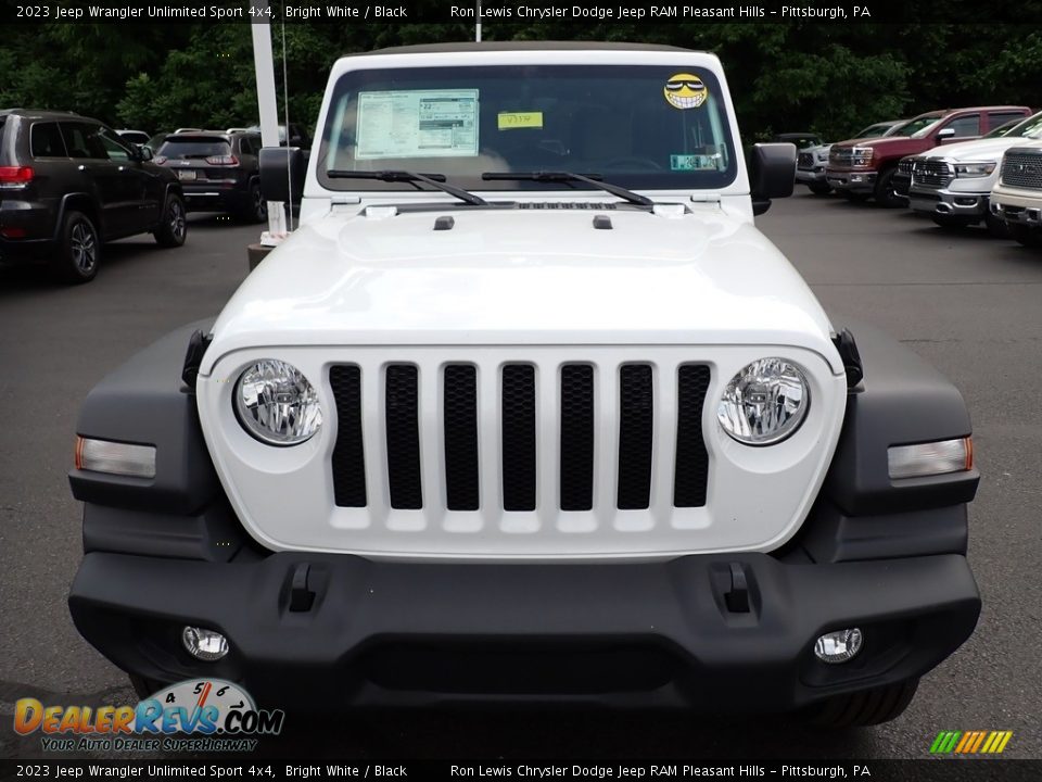 2023 Jeep Wrangler Unlimited Sport 4x4 Bright White / Black Photo #9