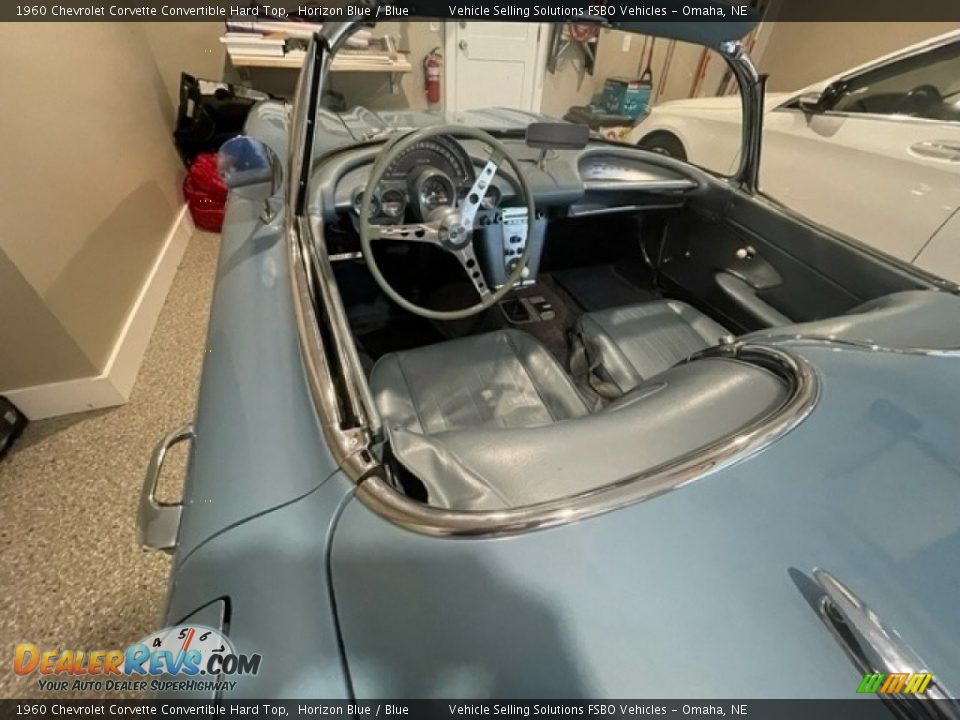 1960 Chevrolet Corvette Convertible Hard Top Horizon Blue / Blue Photo #2